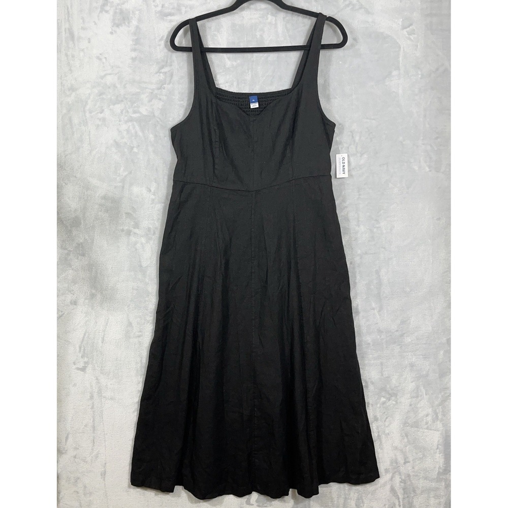Classic Black Sleeveless A-Line Dress